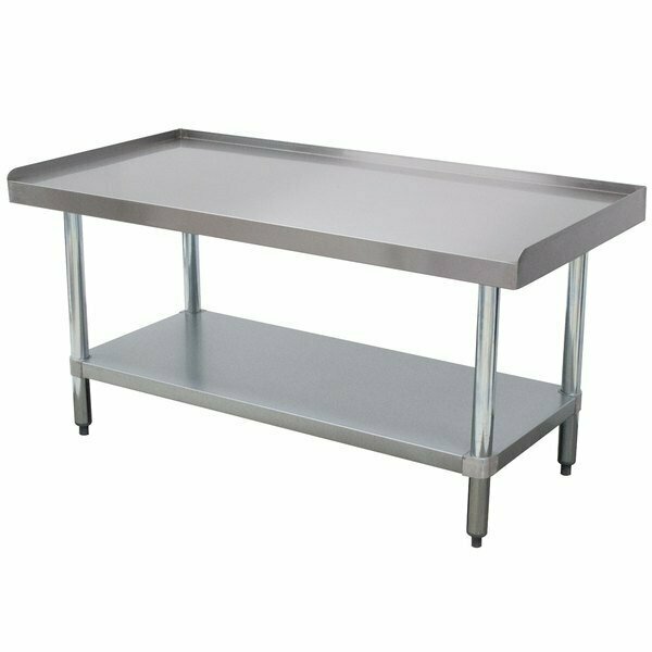 Advance Tabco EG-LG-3018 Stainless Steel Equipment Stand w Galvanized Legs and Adjustable Undershelf. 30in x 18in 109EGLG3018